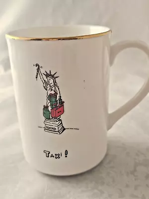 Vtg 1999 Merry Masterpieces   TAXI!   Christmas  Mug  1st Ed EC • $4.99