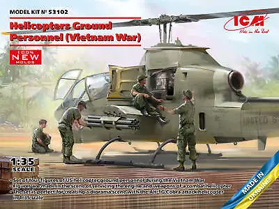 ICM 53102 1:35 Helicopter Ground Personnel (Vietnam War) • £10.62