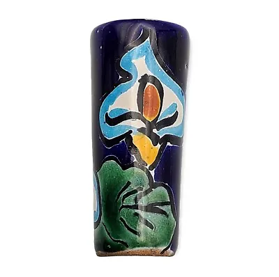 Talavera Mexican Pottery Tequila Shot Glass Terracotta Hand Painted Calla Lily  • $8.09