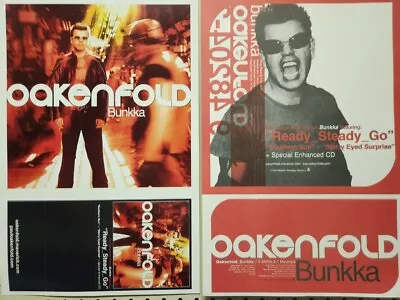 Paul Oakenfold 2002 Bunkka 2 Sided Promotional Poster Flawless New Old Stock • $9.99
