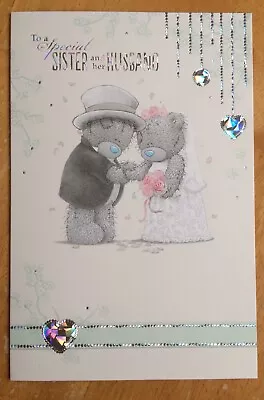'Sister & Husband’ Me To You Wedding Congratulations Card - 9”x6” - Tatty Bear • £2.50