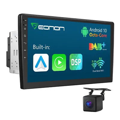 CAM+10.1  Android 10 Double 2Din Car Radio GPS Navigation Stereo Bluetooth DSP L • $206.77