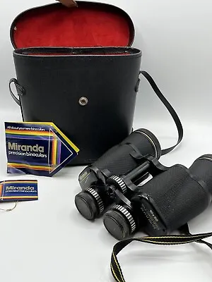 Miranda 10 X 50 Gold Coated Optics Field Binoculars 272ft @ 1000 Yds & Hard Case • £19.99