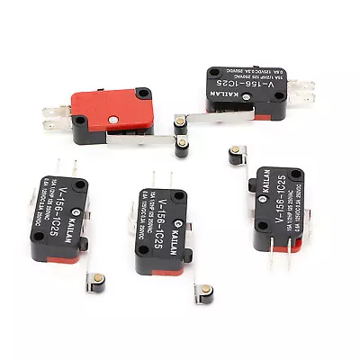 5* V-156-1C25 Micro Limit Switch Long Hinge Roller Momentary SPDT Snap Action E • $7.98