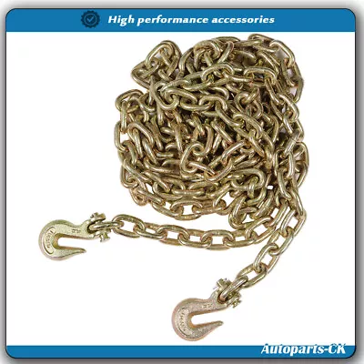 3/8  20' G70 Tow Chain Tie Down Binder With Grade 70 Hooks • $45.50