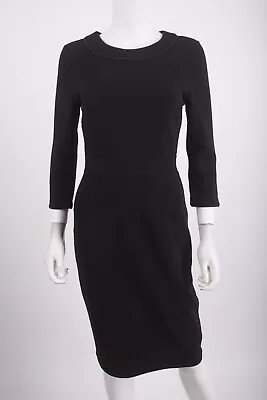 Boden Womans Mia Ottoman Sheath Dress UK 8 US 4 Black Ribbed J0231 NWT • $69.99