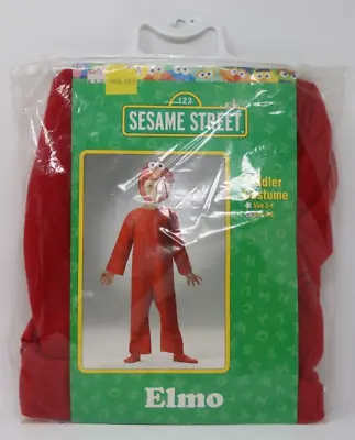 Licensed Sesame Street Elmo Comfy Fur Toddler Boys Halloween Costume Size 4-6 • $19.97