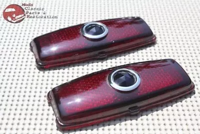 41-48 Chevy Passenger Car Rear Blue Dot Tail Light Lamp Lens Lenses Set Of 2 New • $61.17