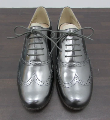 £4.99 • Buy Clarks Narrative Hamble Oak Dark Pewter Metallic Ladies UK 8D Brogues Brand New