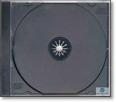 Single CD Jewel Cases Black 10.4mm Spine With Tray Empty Replacement Cover LOT • £69.79