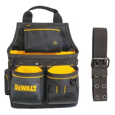 DEWALT Tool Pouch With Belt 13 Pocket Professional Small Tool Belt Pouch • $50