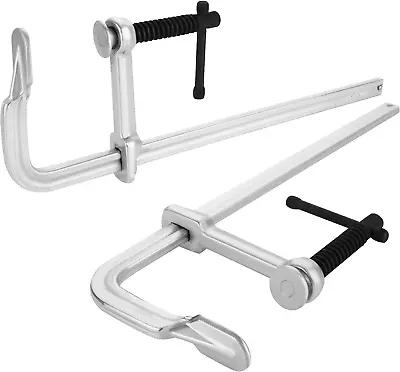 2 Pack F Clamps 12  Bar Clamp Adjustable Steel Bar Clamps Heavy Duty For Woodw • $57.42