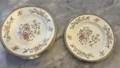 Set Of 8 Minton Jasmine Bread And Butter Plates Fine Bone China • $50