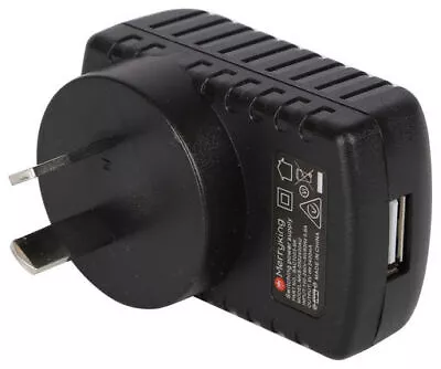 240V Mains USB Wall Charger 2.1A - Black • $17.95