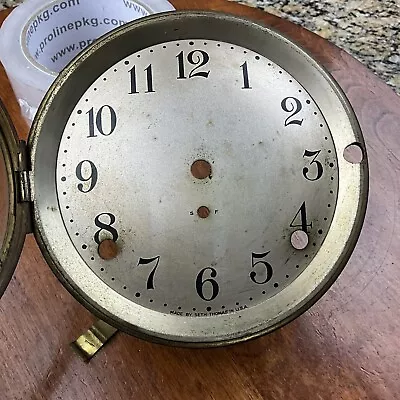 Seth Thomas Antique Original Sonora Chimes Shelf Clock Dial • $19.99