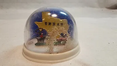 Vintage Texas Rodeo Cowboy Snow Globe Souvenir • $10