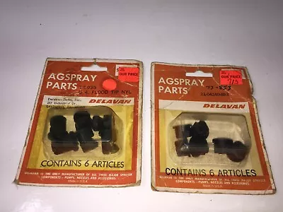 NEW NOS Delavan Ag Spray Parts 73-853 And 73-935 Flood Tip NYL • $15.89