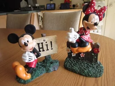 Disney Mickey & Minnie Mouse On Fence • $49.95