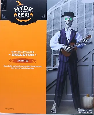 Hyde And Eek Halloween 5 Ft Motion Activated Skeleton Indoor Use Only NIB • $249.99