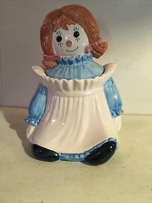 Raggedy Pretty Ann Ceramic Cookie Jar By Metlox Made N Poppytrail CA Vintage • $28.99