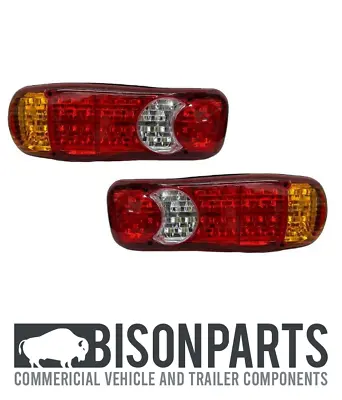 +fits Daf Lf Lf45 Lf55 Led Rear Combination Tail Lights Lamps 24v Rh & Lh • $59.74