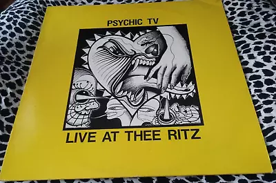 Psychic Tv Lp Live At The Ritz 1989 Uk Import Rare Genesis P Orridge Coil • $37