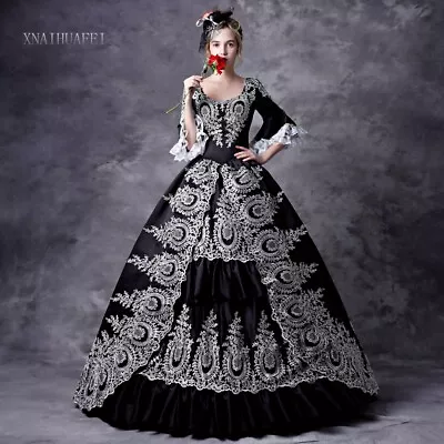 Renaissance Gown Queen Princess Prom Dresses Marie Antoinette Costume • $107