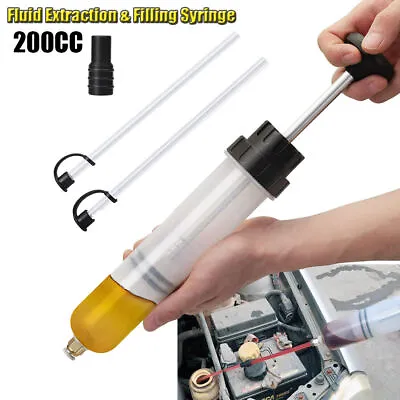 200cc Manual Oil Extractor Brake Fluid Vacuum Pump Transfer Filling Syringe Tool • $11.99