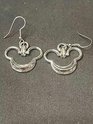 Mickey Mouse  Hoop Earrings” Sliver Plated Disney • $13