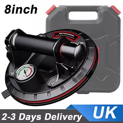 8'' 300kg Vacuum Suction Cup Glass Lifter Granite Sucker Heavy Duty Pump Lift UK • £25.90