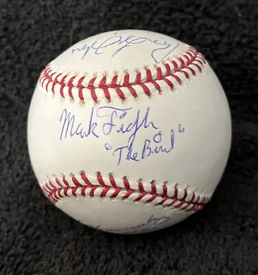 Detroit Tiger Greats SIGNED Auto OMLB Baseball Mark The Bird Fidrych + BECKETT • $248.88