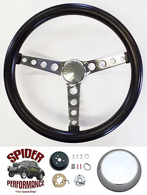 1974-1993 Volkswagen Steering Wheel 14 1/2  CLASSIC CHROME • $159.95