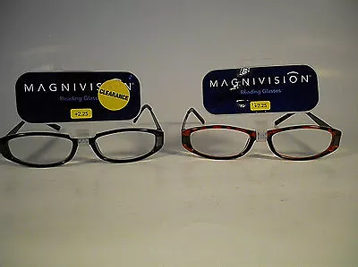 READING GLASSES With SPRING - MAGNIVISION/FOSTER GRANT - RACHEAL BROWN OR BLACK • $5.49