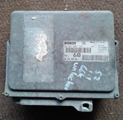 £49.95 • Buy PEUGEOT 106 S2 1.1 ECU 0261203736 / 9620396980 Citroen Saxo 1100 1.0 MA3.1 58