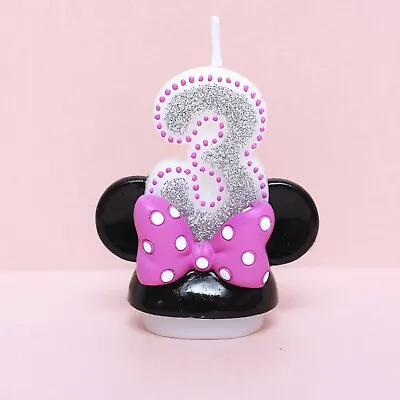 Minnie Mouse Third Birthday Candle / Keepsake Topper 2-1/2 X2-1/2  • $23.99