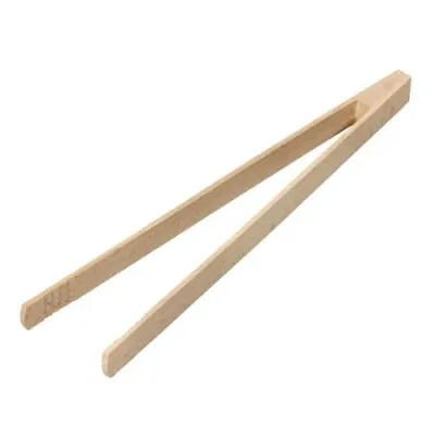 £3.25 • Buy Chef Aid Long Wooden Beech Kitchen Wood Toast Tongs Salad 30cm - Free Post 