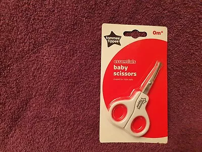 TOMMEE TIPPEE Essentials BABY SCISSORS Shaped For Little Nails • £3.25