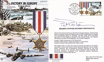 WW11 50/45/12FD RAF Victory In Europe Signed P.A.Porteous VC Victoria Cross • £12.95