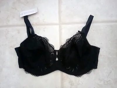 Bnwt  Black Lace Underwired Unpadded  Bra  Marks & Spencer   34gg 36g 40c 40f • £10.99