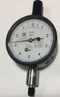 Mitutoyo 1803S-10 Dial Indicator 0-.025  Range .0001  Graduation • $94.50