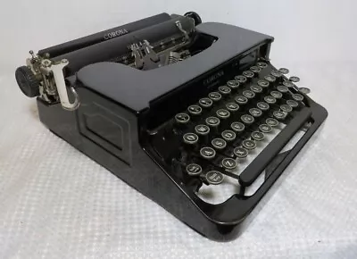 Vtg L.C. Smith & Corona Standard Portable Typewriter 1930's Black W/ Case NICE • $150