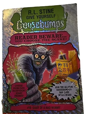 Give Yourself Goosebumps Ser.: Diary Of A Mad Mummy By R. L. Stine (1996 Trade • $0.99