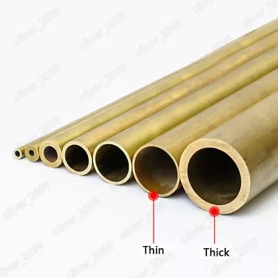 Brass Tube Brass Pipe Length 250mm Select Size OD X ID X Length • $80.62