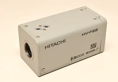 Hitachi HV-F22 1/2  Color 3-CCD SXGA C-Mount Microscope Machine Vision Camera • $99