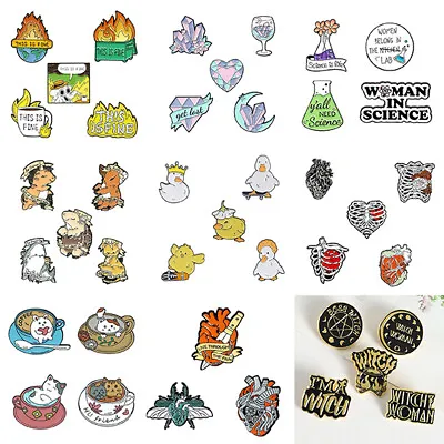 Creative Cartoon Animal Brooch Lapel Pin Enamel Pins Badge Brooches Jewelry  ^ • $2.19