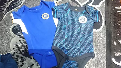 Chelsea FC Baby Kit 2 Pack Bodysuits | 2023/24 • £9.95