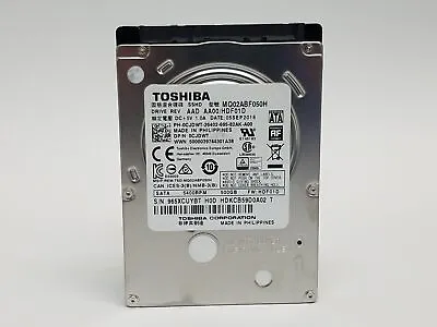 Toshiba Mobile MQ02ABF050H 500 GB 2.5 In SATA III Laptop Hard Drive • $9.99