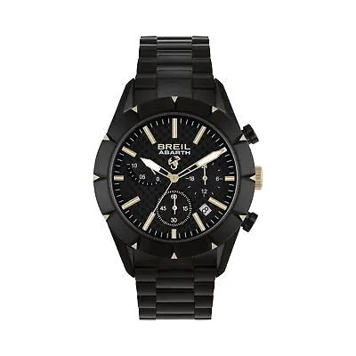 Mens Wristwatch BREIL ABARTH 695 RALLY TW1979 Chrono Stainless Steel Black • $542.69