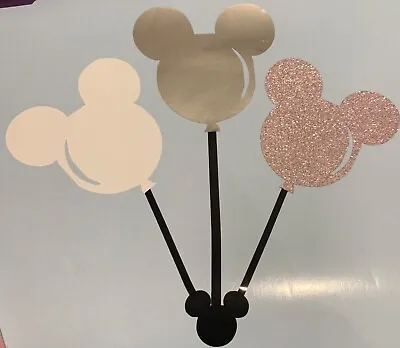 Disney Mickey Mouse Balloon Ears 4 X 4   Disney Car Decal/laptop Water Bottle • £3