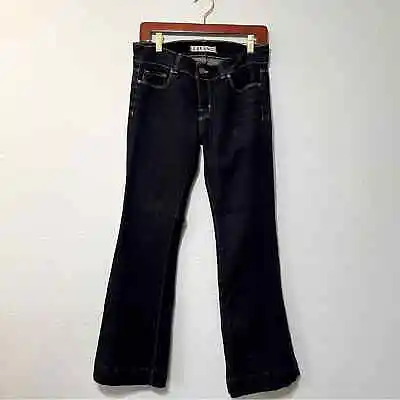 JBrand Lovestory Mid To Low Rise Flare Jean In Ink Dark Wash EUC 29 • $25